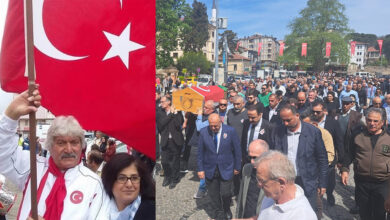 Ahmet Birben'in Cenazesi Cumhuriyet Meydanından Büyük Camiye Omuzlarda Taşındı 3