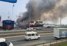 Ünye Limanında Yangın