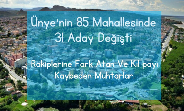 Ünye'nin Muhtarları