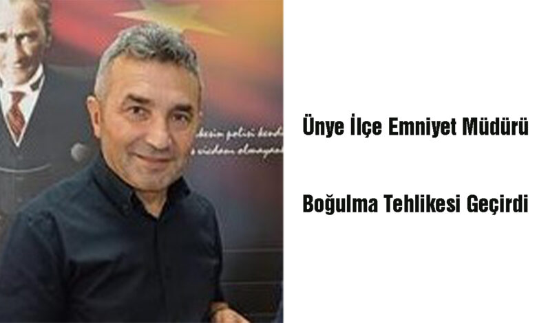 Ünye İlçe Emniyet Müdürü Celal Sarısoy